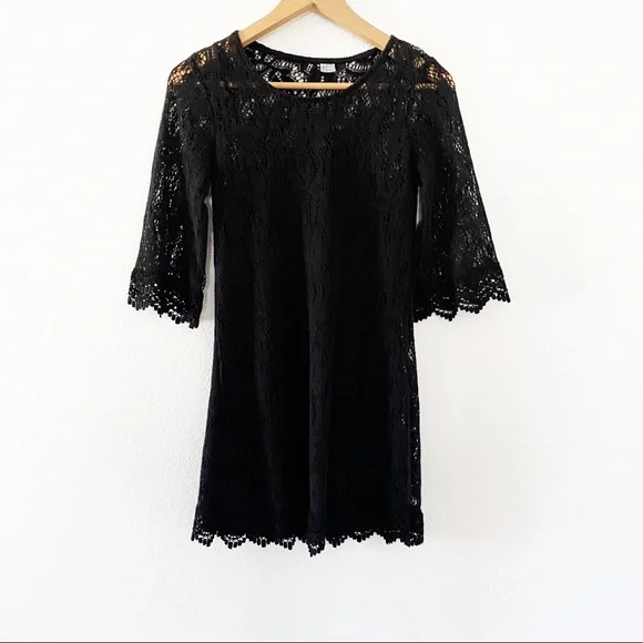H&M | Dresses | Hm Black Lace Dress | Poshmark
